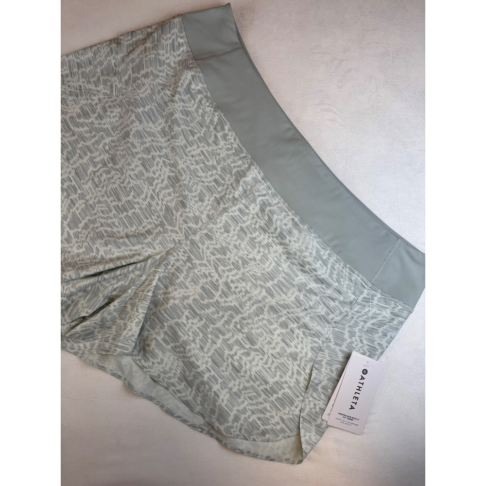 Athleta Run With It 3.5" Shorts Begonia Sage‎ 3X Women's Activewear Running New